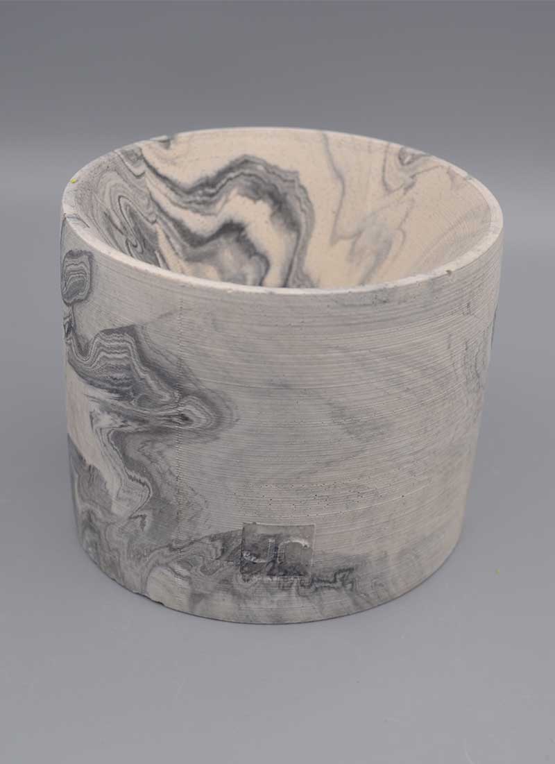 جا شمعی سایز 3(کد 0،رنگ بتنی)