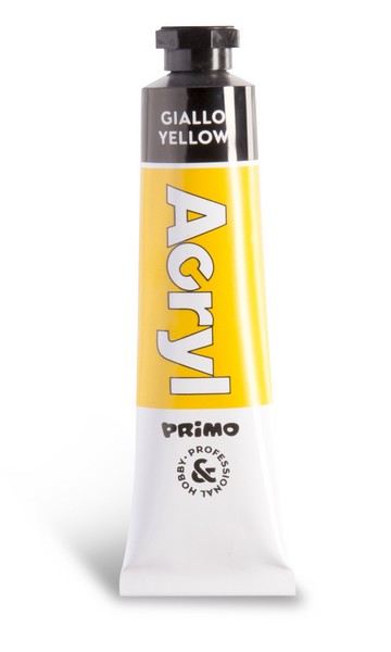رنگ اکریلیک تیوب آلومینیومی18م زرد(پریمو)