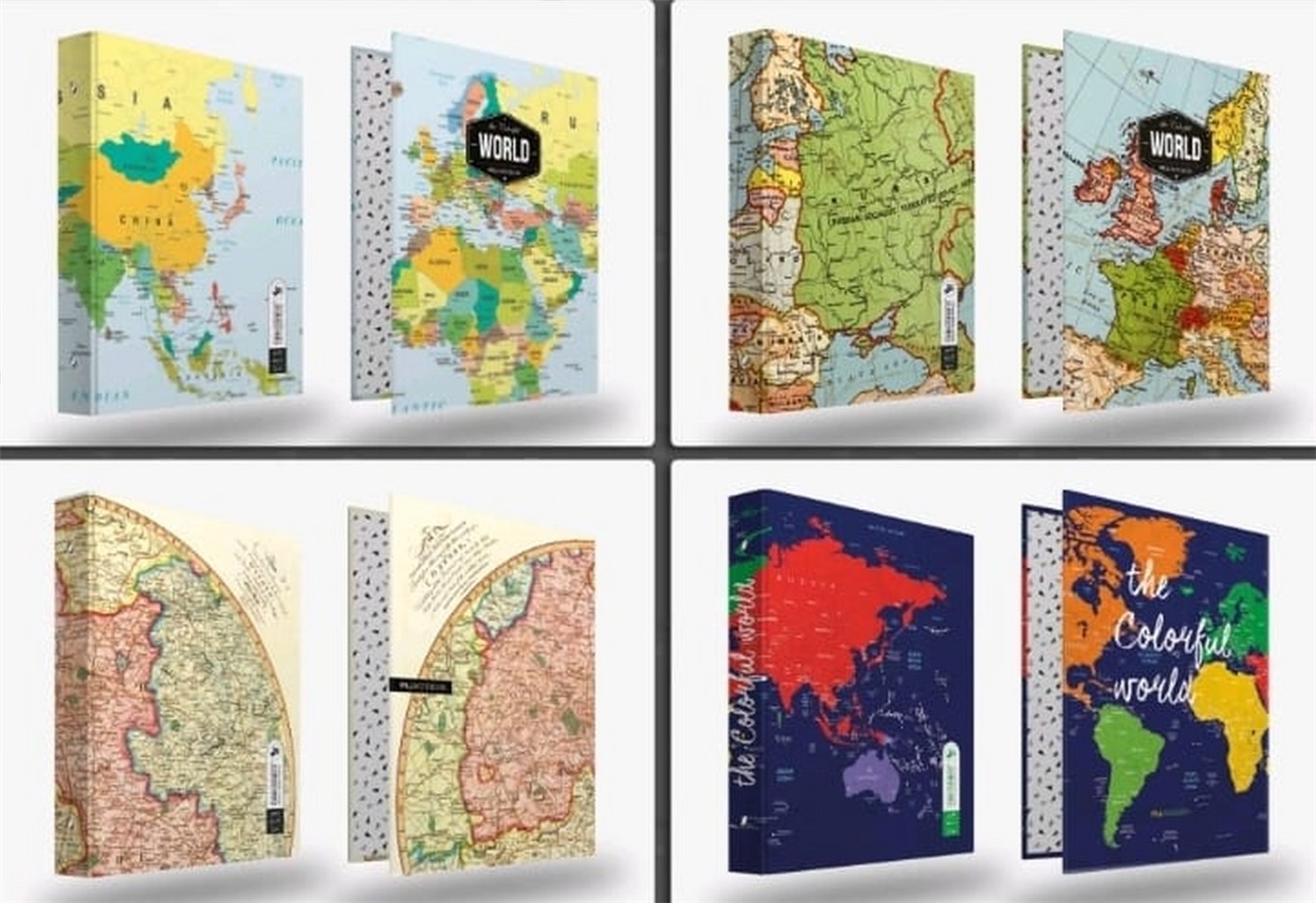 کلاسور 4حلقه 100برگ جهان