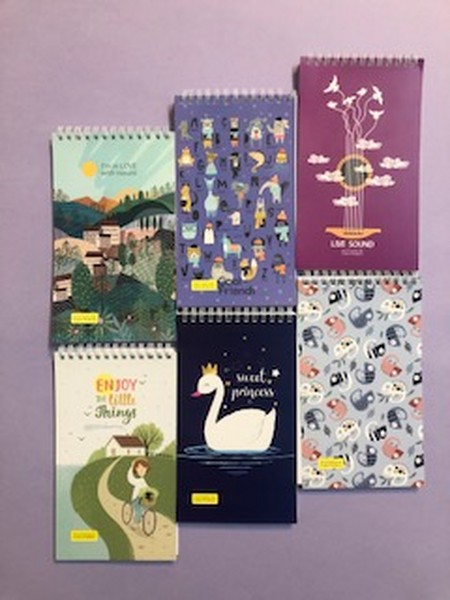 دفتر یادداشت 20*12 فنری80 برگ