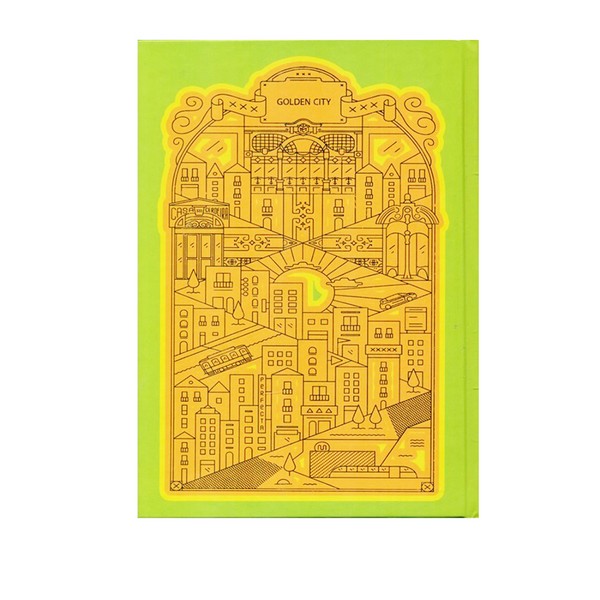 دفتر یادداشت مدل golden cityسبز