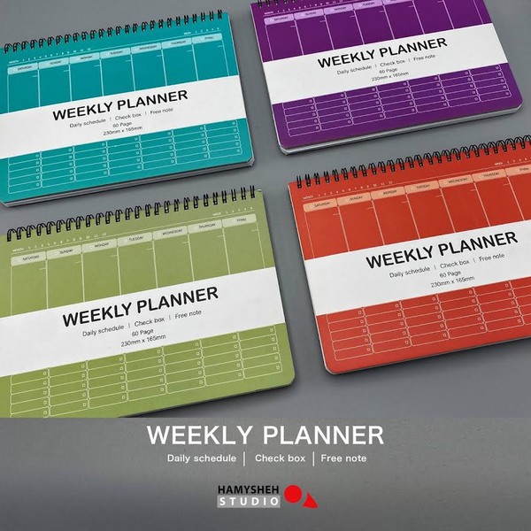 دفتر برنامه ریزی weekly planner