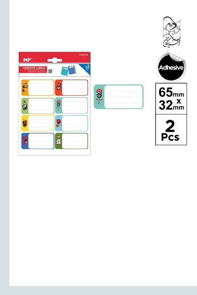بسته24عددی بلیستر2عددی لیبل اسم فانتزی