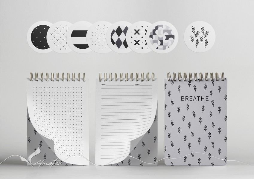 دفترچه‌یادداشت 80برگ 17*12 سیمی پترن 