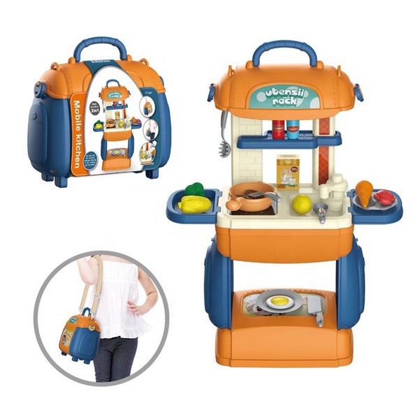 12-استند آشپزخانه همراه وسایل آشپزی