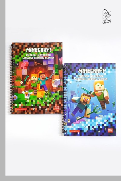 دفتر4خط و لغات100 برگ سیمی سری ماین‌کرافت