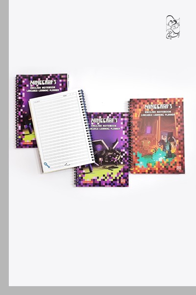 دفتر2خط و لغات100 برگ سیمی سری ماین‌کرافت