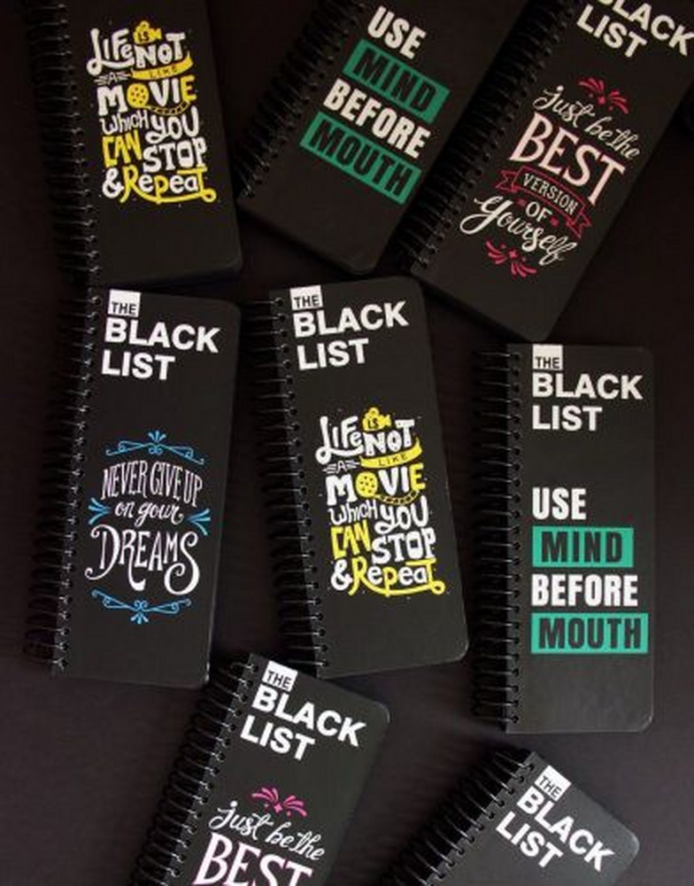 48-Black List جلدسخت 120برگ BN-450