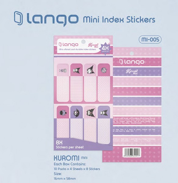 10-لیبل اسم4برگ فانتزی سری  Kuromi