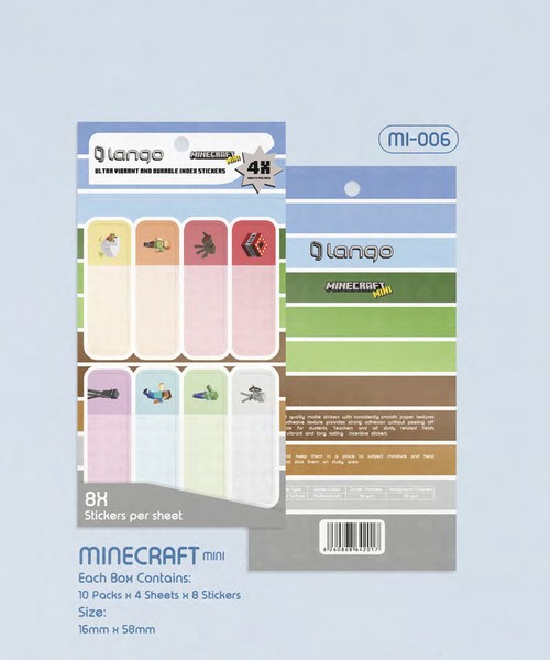 10-لیبل اسم4برگ فانتزی سری  Minecraft