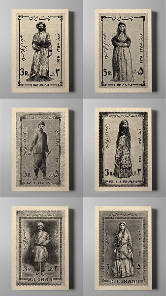 دفتر 80برگ رقعی کرافت سری اقوام ایرانی