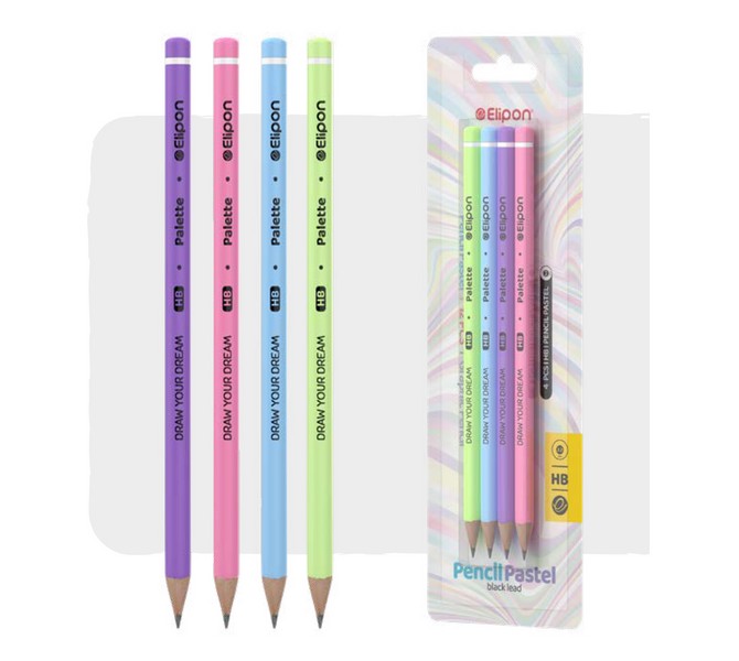 بلیستر 4عددی مداد مشکی پاستلی 8441020