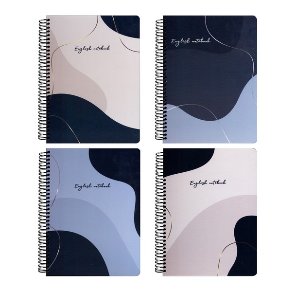 20-دفتر 2خط 100برگ وزیری جلدسخت سیمی کلاسیک کدهای NED020  / NED019 / NED018 / NED017 