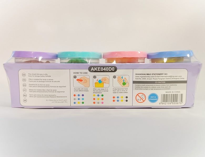 خمیربازی4رنگ پاستلی Play Dough