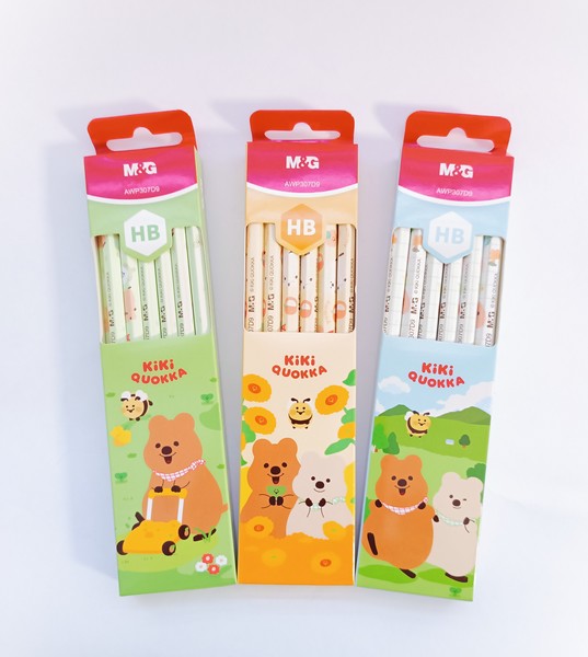 بسته12عددی مدادمشکی  Kiki Quokka 