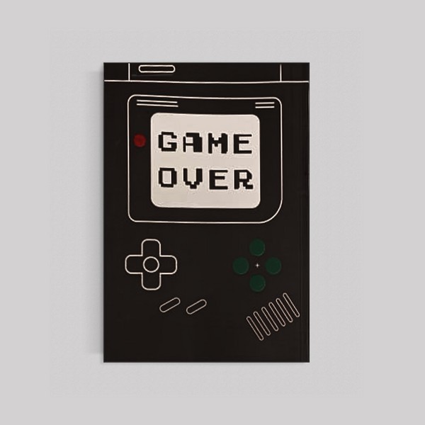 دفتر نقطه‌ای جیبی جلدنرم مدل Game Over سری Retro
