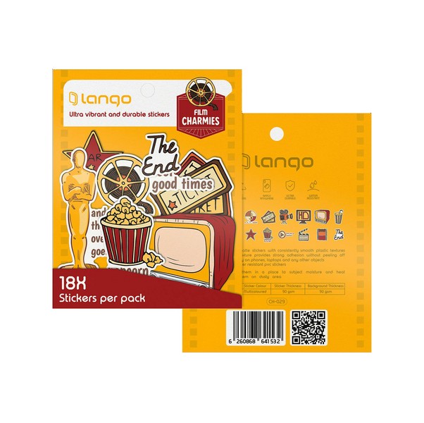 10-استیکر 18تکه چارمیز/ CHARMIES طرح Film کد CH-029