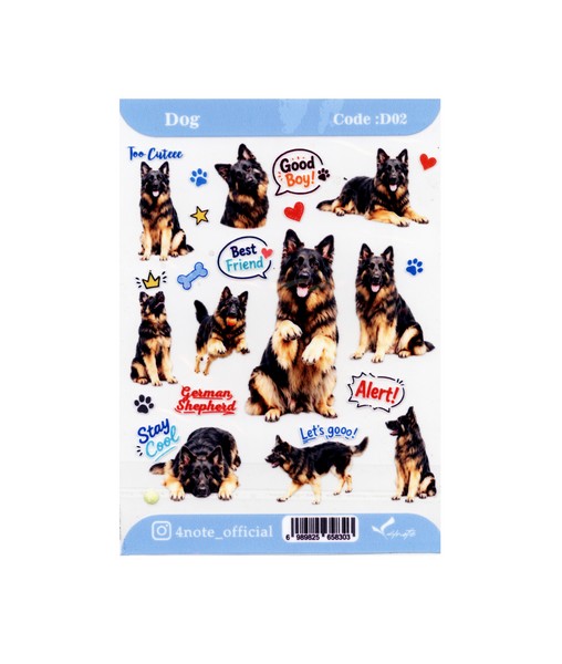 5-استیکر شفاف Dog کد D02