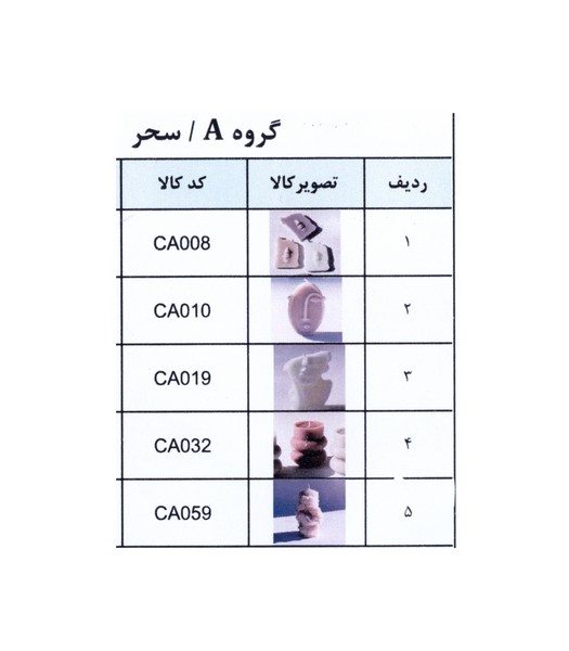 بسته 5عددی شمع‌دست‌ساز گروهA /سحر