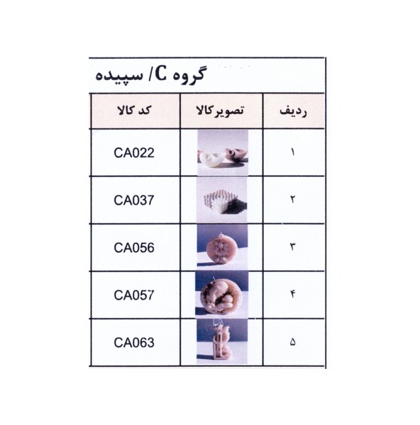 بسته 5عددی شمع‌دست‌ساز گروهC /سپیده