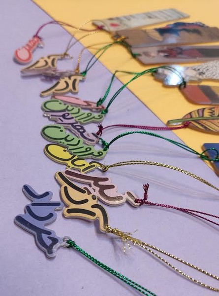 12-بوک مارک پلکسی آویز دار FA02