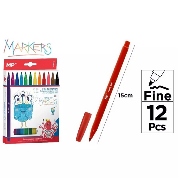 ماژیک نقاشی 12رنگ FineTip کد PP856