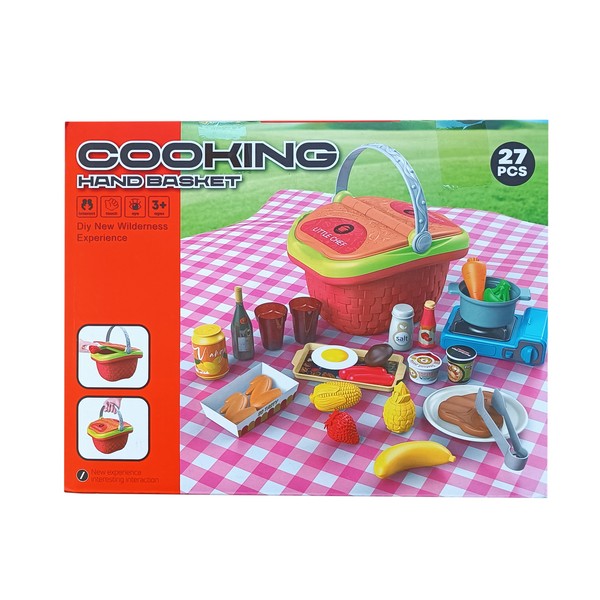 سبددستی با تجهیزات آشپزی27تکه قرمزسبزhand basket cookingکد2300472