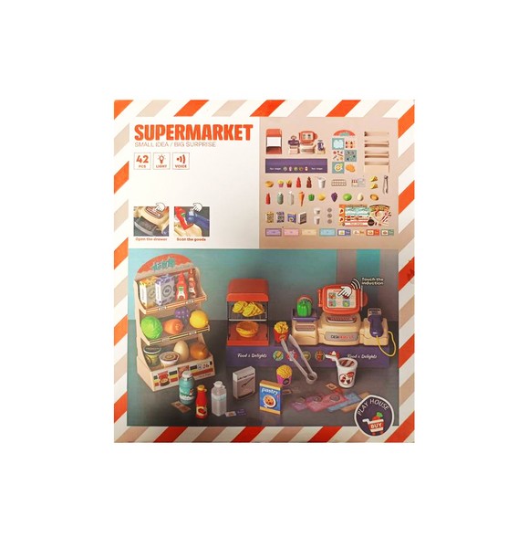 صندوق‌فروشگاهی 42تکه سوپرمارکت SUPERMARKET کد MW5581