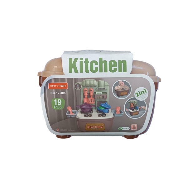 کیف‌دستی لوازم‌آشپزخانه 19تکه KITCHEN کدNO.17Q05