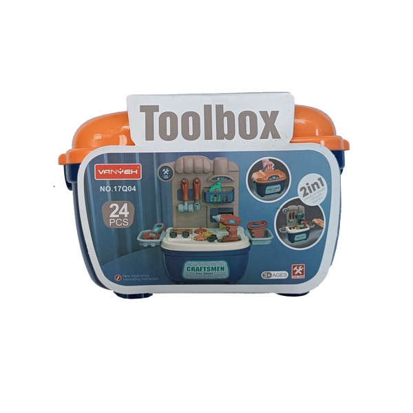 کیف جعبه‌ابزار 24تکه TOOLBOX کد NO.17Q04