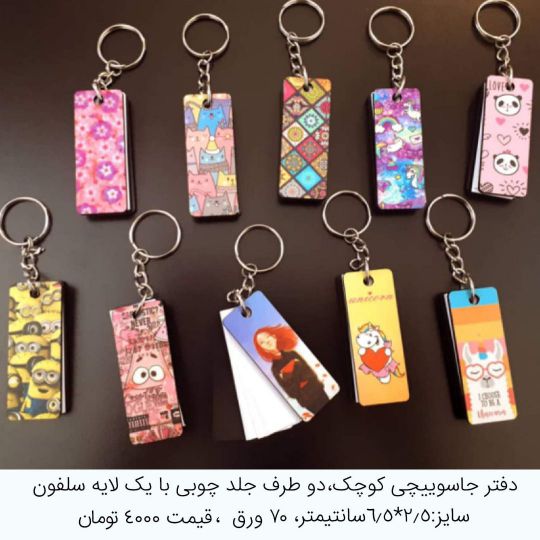 12-دفتر جاسوئیچی مستطیل‌کوچک 