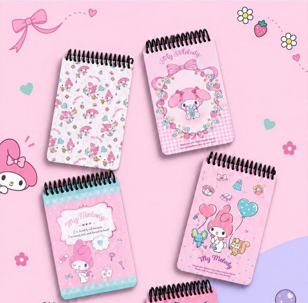 دفتر 100برگ 15*10 جلدسخت سیمی CH-1975 My Melody