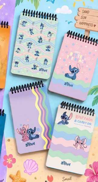 دفتر 100برگ 15*10 جلدسخت سیمی CH-1875 Stitch