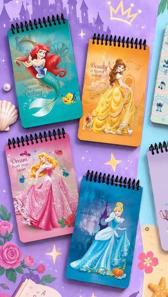 دفتر 100برگ 15*10 جلدسخت سیمی CH-1775 Disney