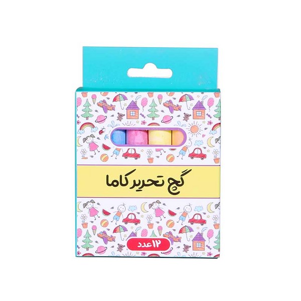 72-گچ تحریر 12عددی 6رنگ کاما