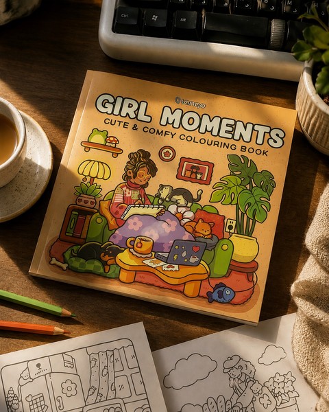 80-دفتر رنگ‌آمیزی Cozy سری CB-605 Girl