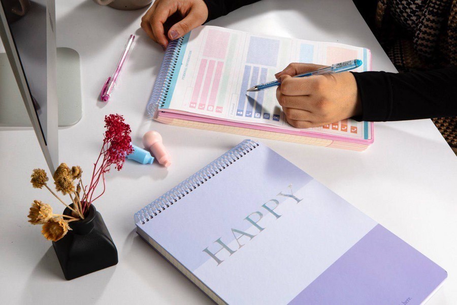 دفتر یادداشت سیم از بالا Happy Pro Note  A4