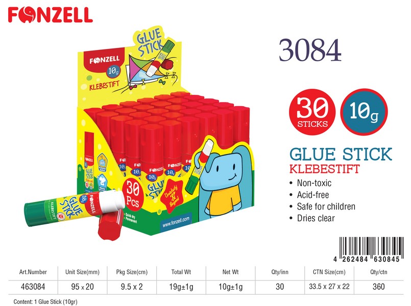360-رگلام 30عددی چسب‌ماتیکی 10GR کد 3084 Kids