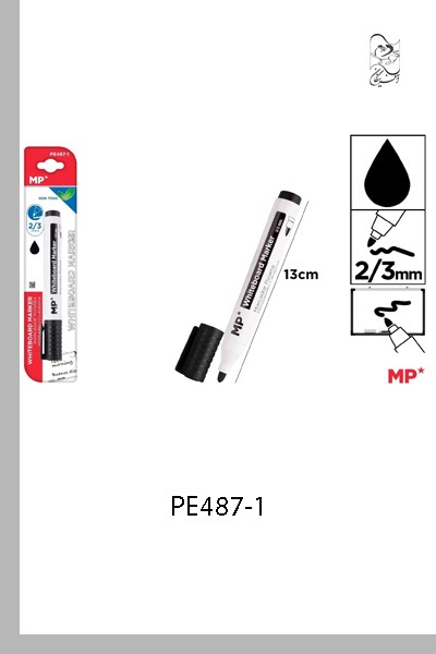 بلیستر ماژیک وایت‌برد 2/3MM مشکی