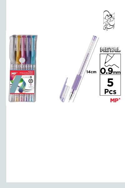 خودکار متالیک 5رنگ PE123-5