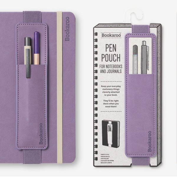 کیف قلم/Pen Pouch چرمی Aubergine بادمجانی روشن 40731