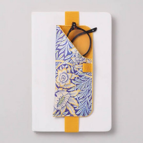 کاور عینک/ For Notbook چرمی Morris زرد 49401