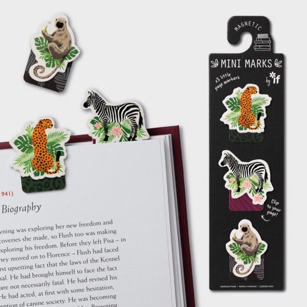 بوکمارک مگنتی/Mini Marks 3in1 مقوایی Animals حیوانات 15904