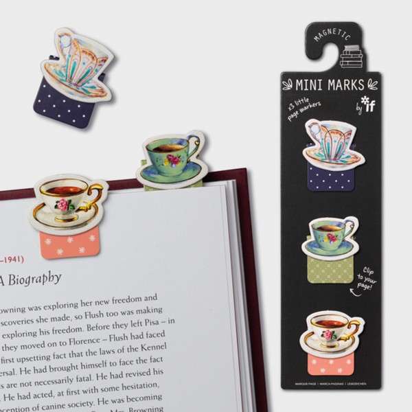 بوکمارک مگنتی/Mini Marks 3in1 مقوایی Tea Cup کد 15912