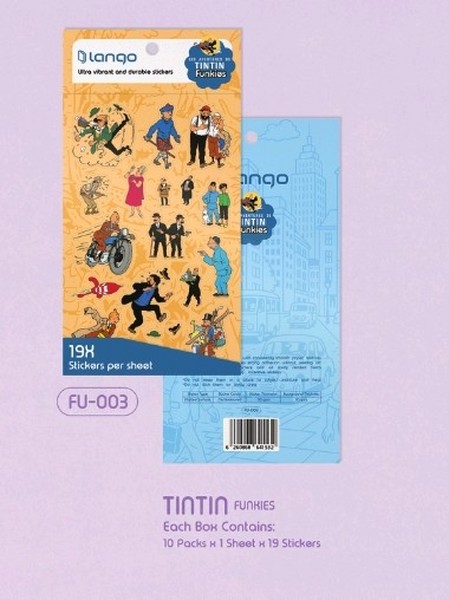 10-استیکر 19 تکه فانکیز TinTin