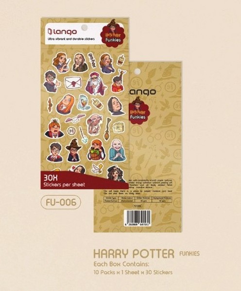10-استیکر 30 تکه فانکیز Harry Potter