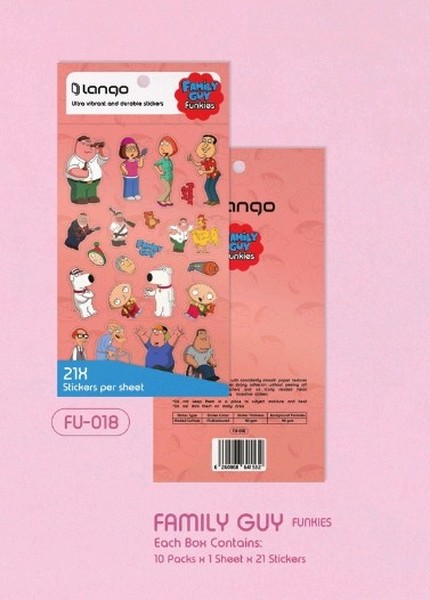 10-استیکر 21 تکه فانکیز Family Guy