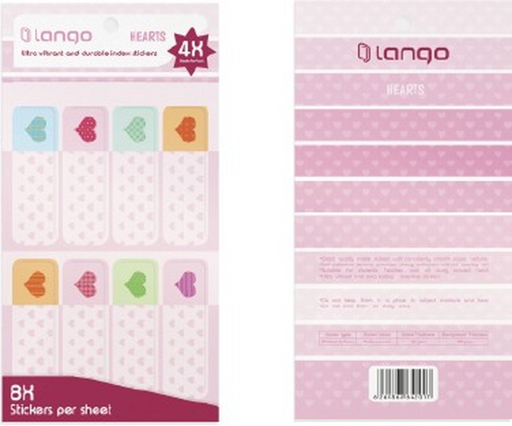 10-لیبل اسم4برگ Mini سری MI-002 Hearts