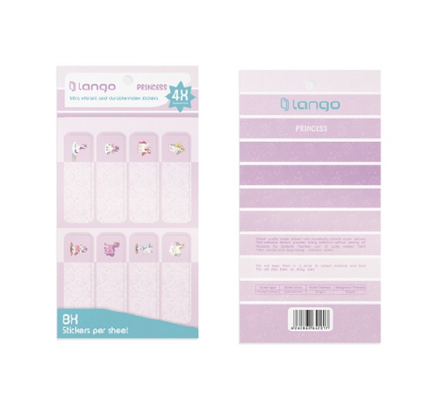 10-لیبل اسم4برگ فانتزی سری  Princess Unicorn