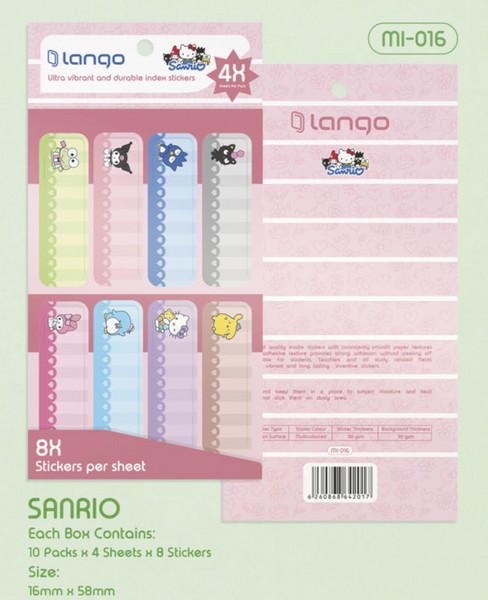 10-لیبل اسم4برگ Mini سری MI-016 Sanrio